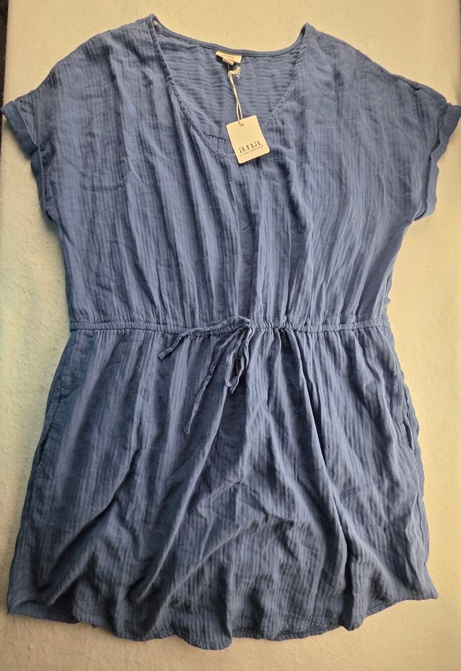 A.N.A Blue Mini Dress Size XL NWT